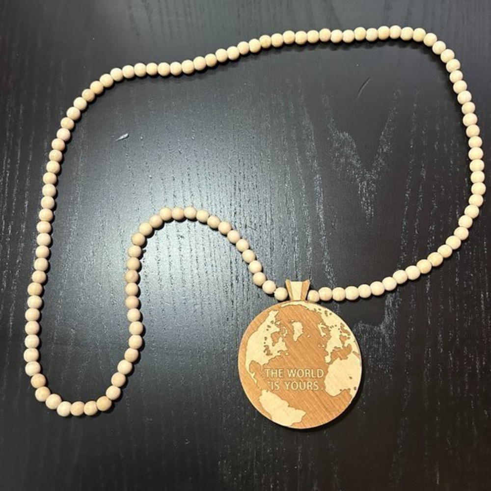 GoodWood NYC Earth Necklace‎ Wooden Pendant Wooden Beaded